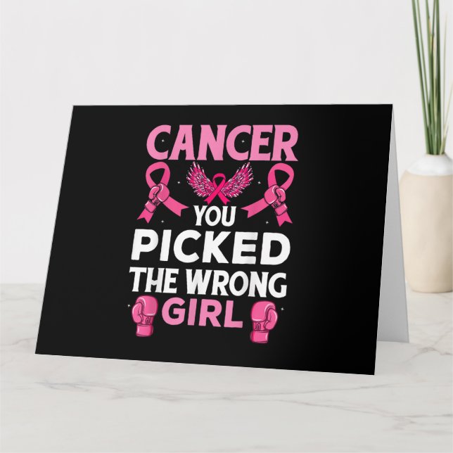 Cancern du plockade fel på tjejen Boxing-handskarn Kort (Framsida)