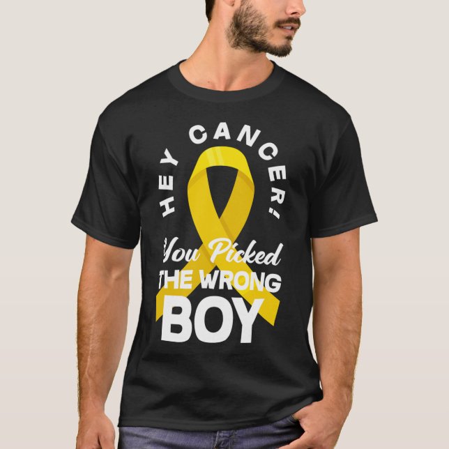 Cancern du valde fel barncancer W T Shirt (Framsida)