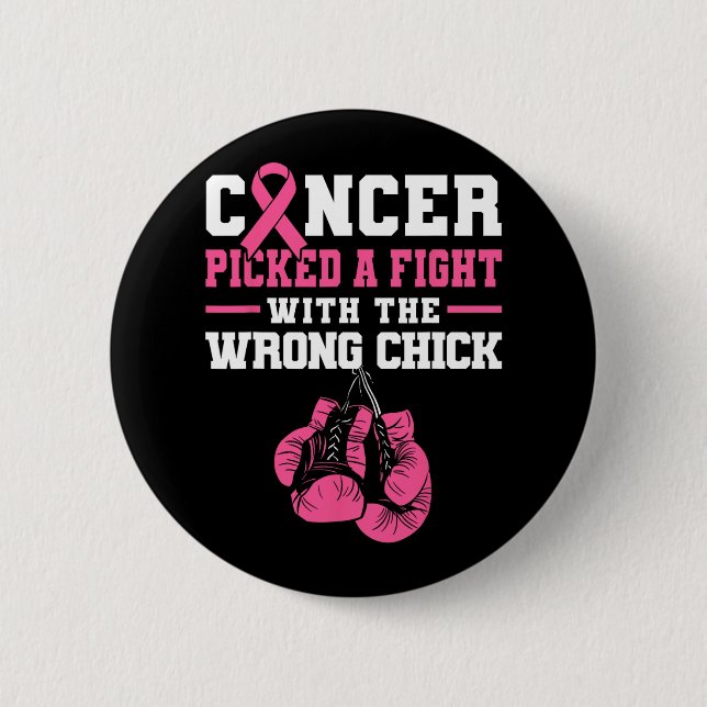 Cancern fick en strid med fel Chick. Knapp (Framsida)