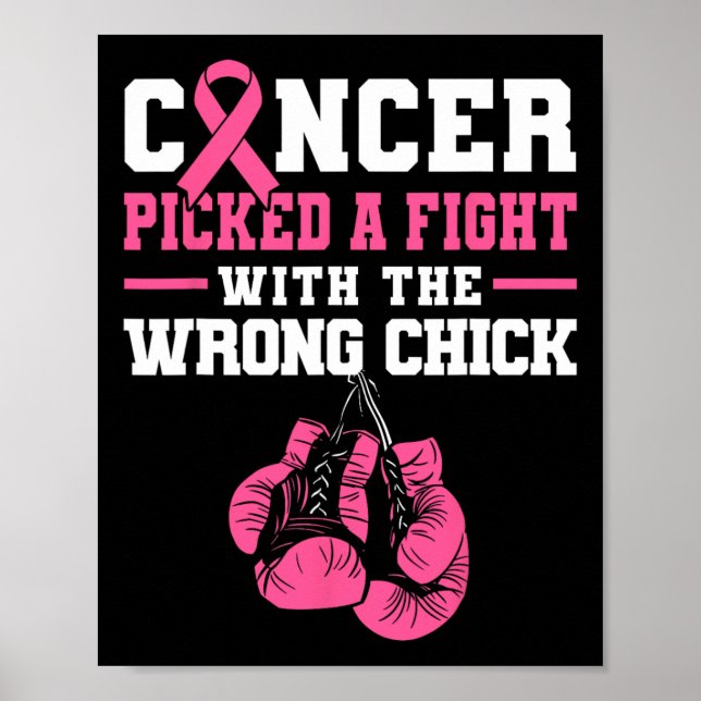 Cancern fick en strid med fel Chick. Poster (Framsidan)