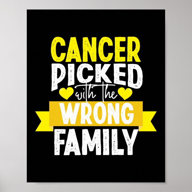 Cancern fick fel familjekatastrof poster (Framsidan)