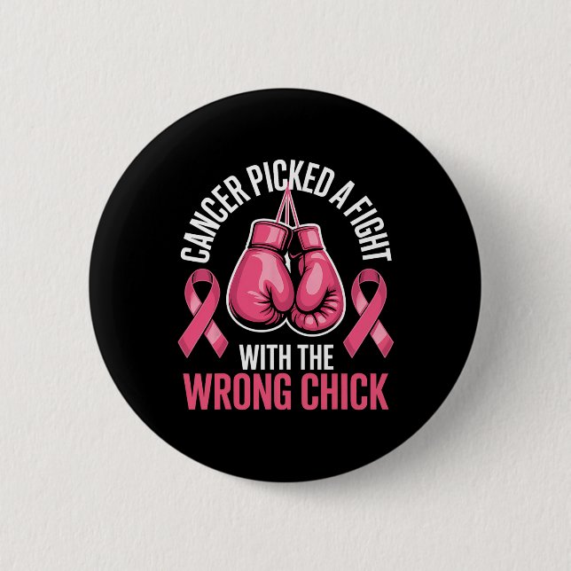 Cancern fick kämpa med fel Chick bröst Knapp (Framsida)