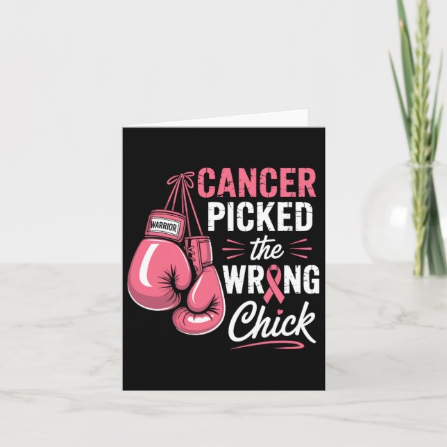 Cancern har fått fel Chick för bröstcancer. Kort (Framsida)