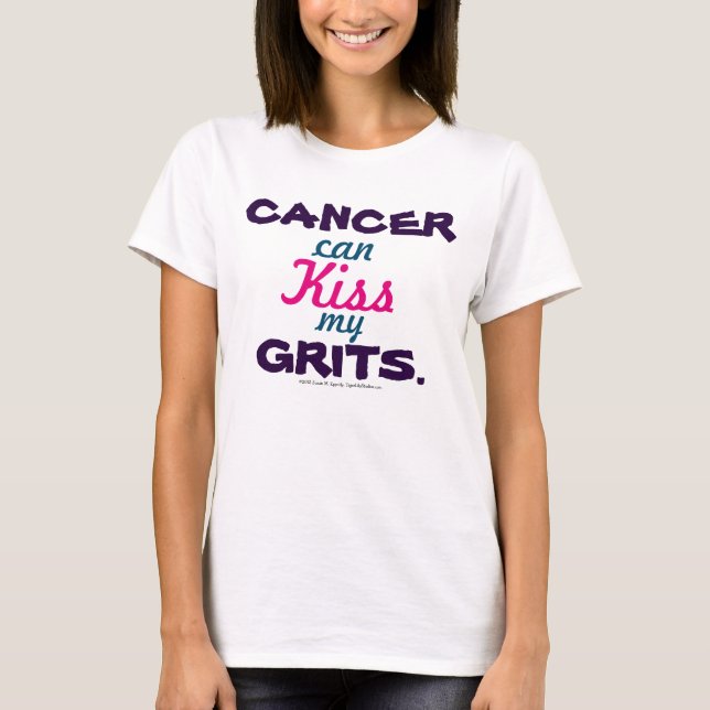 Cancern kan kissa mitt grafiktest t-shirt (Framsida)