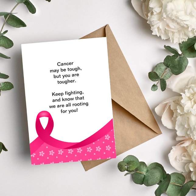 Cancern kan vara en bra Tuff för cancerpatienter Helgkort (Skapare uppladdad)
