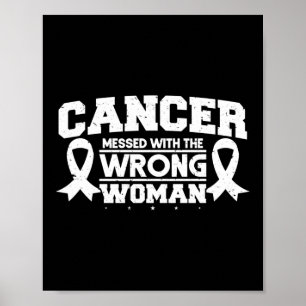 Cancern orsakade fel kvinnlig lungcancer poster