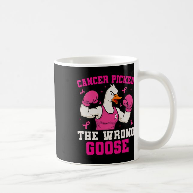 Cancern valde fel gosfunna bröstcancer kaffemugg (Höger)