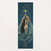 Cancern Zodiak Celestial Yoga Matta