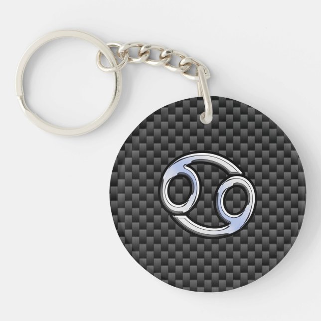 Cancern Zodiak Symbol Kol Trådförstärkt Plast Tryc (Framsidan)