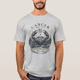 Cancerns stjärntecken kräftans t-shirt för män