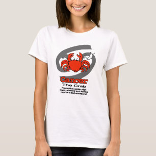 Cancerns "The Crab" zodiac astro red spaghatti top Tee Shirt