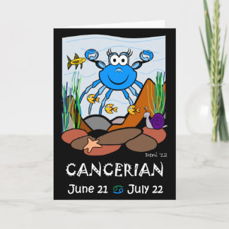 Cancerns zodiakhälsningskort kort