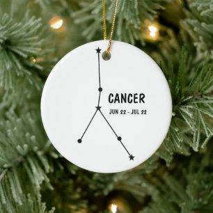 Cancerorange Julgransprydnad Keramik