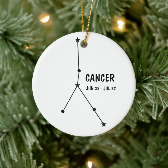 Cancerorange Julgransprydnad Keramik (Träd)