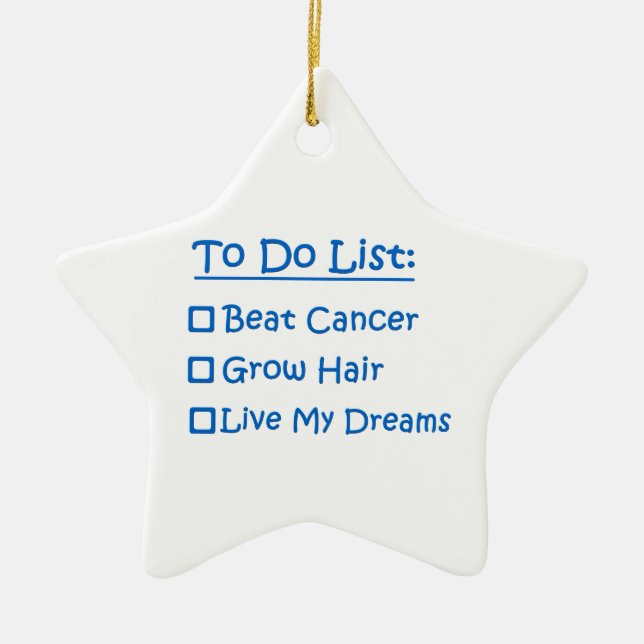 Canceröverlevanden som ska göras, listar julgransprydnad keramik (Framsidan)