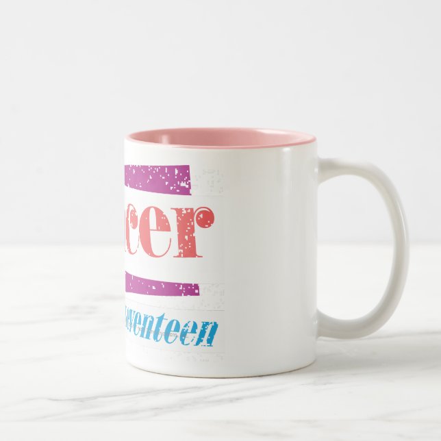 Cancerrosor Två-Tonad Mugg (Höger)