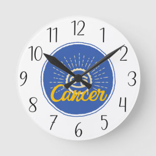 Cancersigneringsbricka Rund Klocka