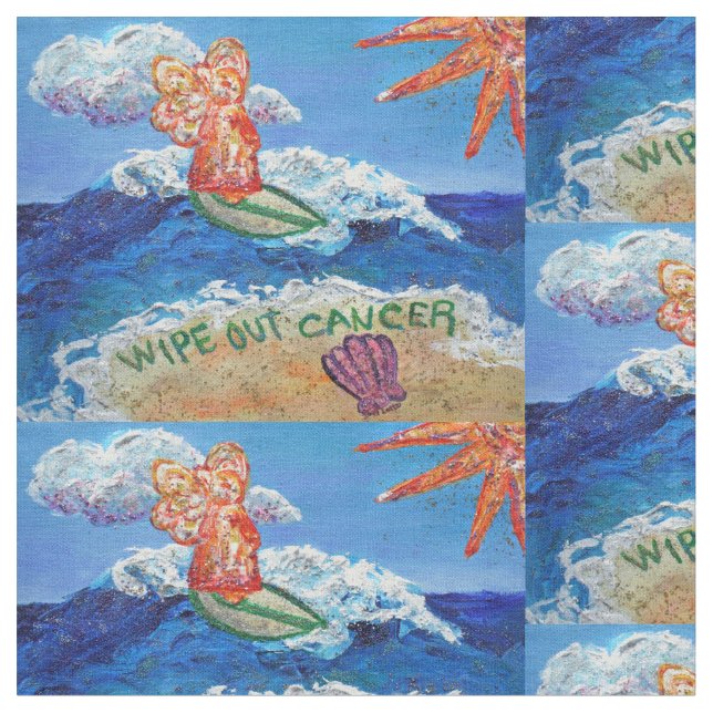 Cancerskyddande angel Art Fabric Material Tyg (Närbild)