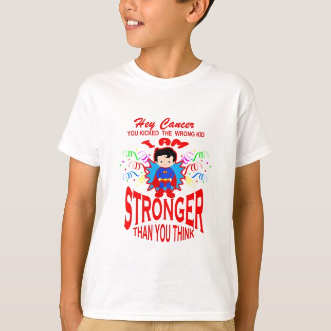 cancerstarkare än cancer T- Shirt T Shirt (Framsida)