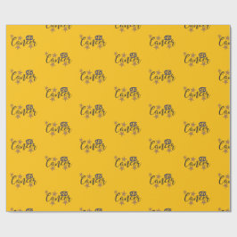 CancerStjärntecken: Figursättning av Papper Gult B Presentpapper