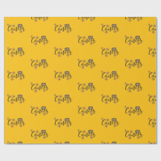 CancerStjärntecken: Figursättning av Papper Gult B Presentpapper