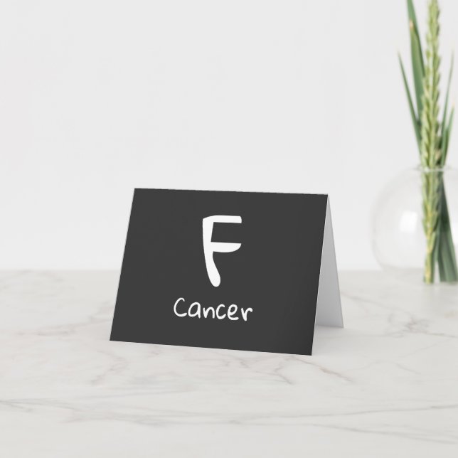 Cancerstöd hälsningskort för att bli frisk kort (Framsida)