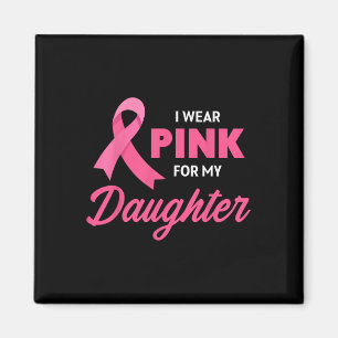 Cancerstöd Jag Bär Rosa För Min Dotter Band Magnet