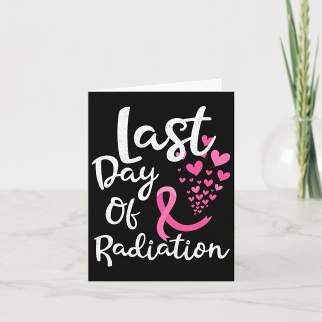 Cancerstrålbehandling sista dagen av strålbehandli kort (Framsida)