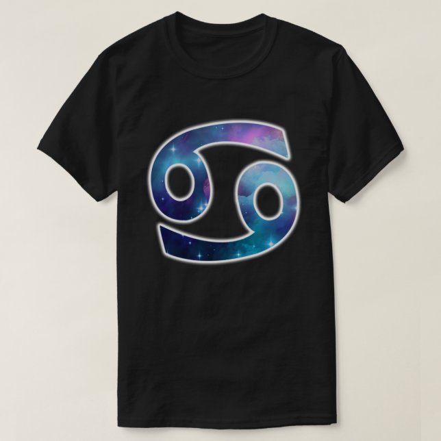 Cancersymbolskjorta - svart tröja (Design framsida)