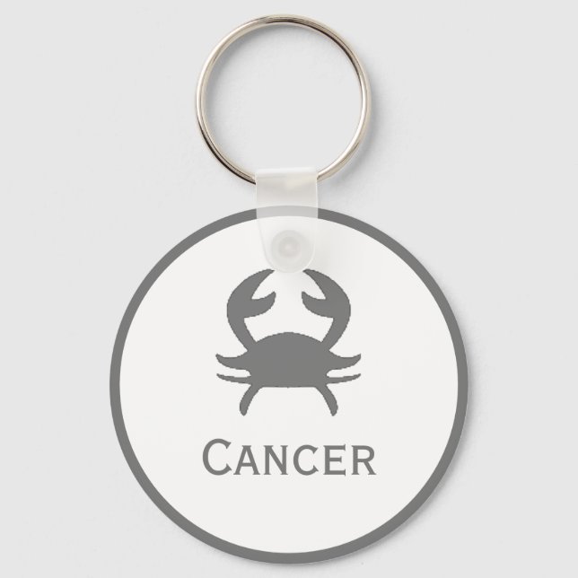 Cancertecken på Zodiac Design Nyckelring (Framsida)