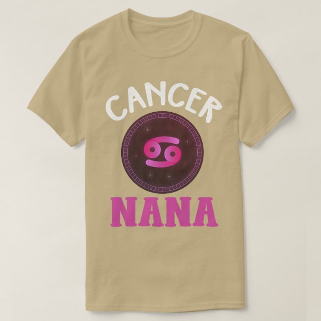 Cancertecknet Cancer Nana Horoscope Astrolog T Shirt (Design framsida)