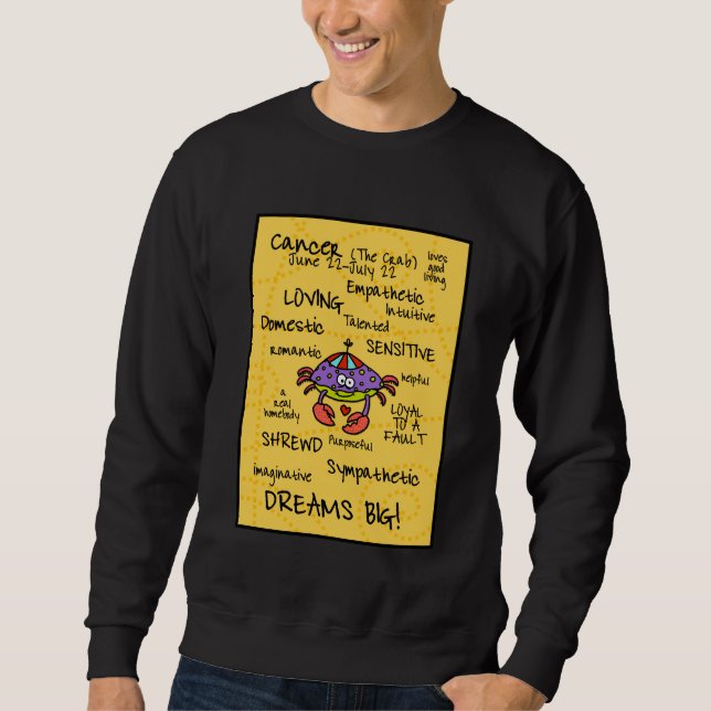cancerwordcloudskjorta sweatshirt (Framsida)