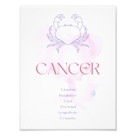 Cancerzodiac Art-utskrift Fototryck