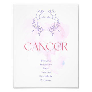 Cancerzodiac Art-utskrift Fototryck