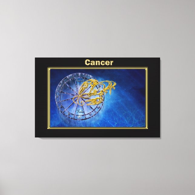 Cancerzodiac Astrologidesign Canvastryck (Framsida)