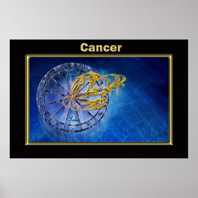 Cancerzodiac Astrologidesign Poster (Framsidan)