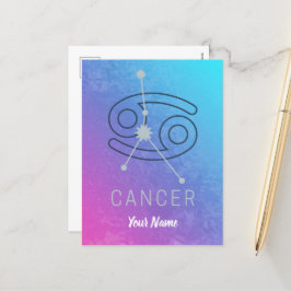 Cancerzodiac Stjärntecken Horoscope Constellation Helg Vykort