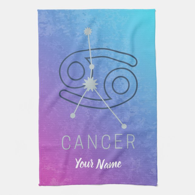 Cancerzodiac Stjärntecken Horoscope Constellation Kökshandduk (Vertikal)