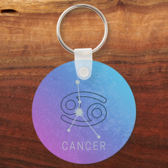 Cancerzodiac Stjärntecken Horoscope Constellation Nyckelring (Framsida)