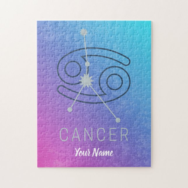 Cancerzodiac Stjärntecken Horoscope Constellation Pussel (Vertikal)