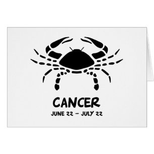 Cancerzodiac undertecknar hälsningskort