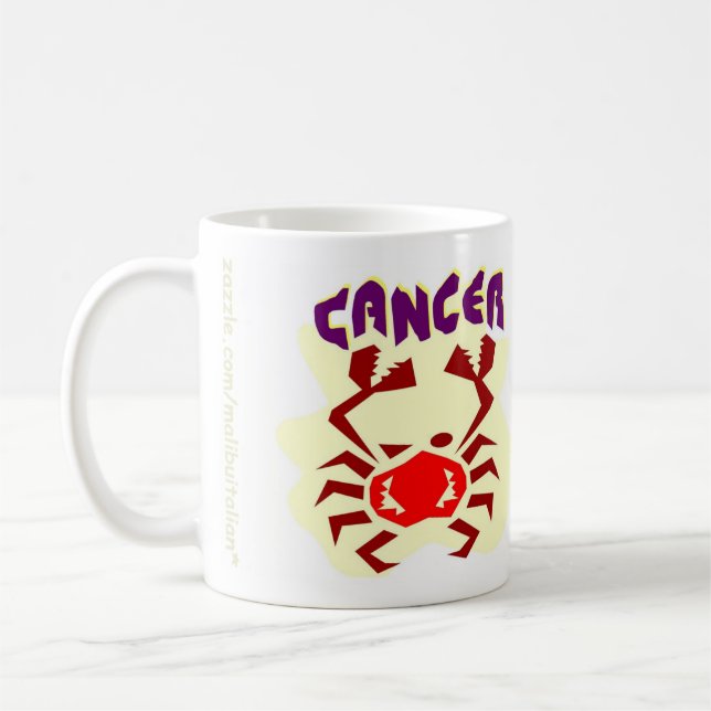 CancerZodiac undertecknar Kaffemugg (Vänster)