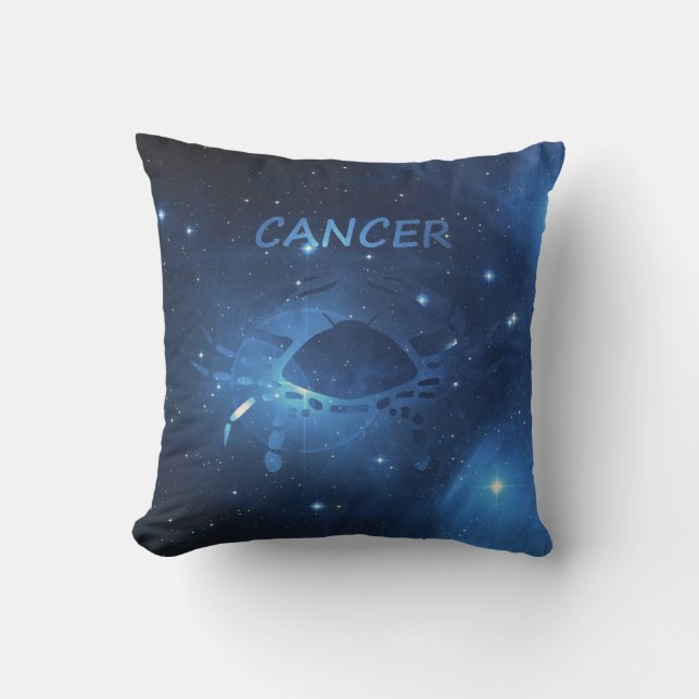 Cancerzodiac undertecknar kudde (Framsida)