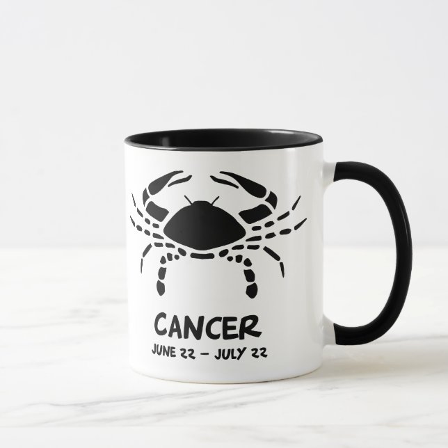 Cancerzodiac undertecknar mugg (Höger)