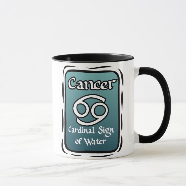 Cancerzodiac undertecknar mugg (Höger)