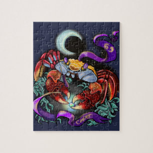 Cancerzodiac undertecknar pussel