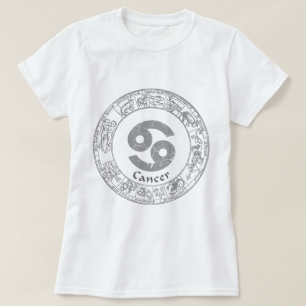 CancerZodiac undertecknar vintage Tee Shirt