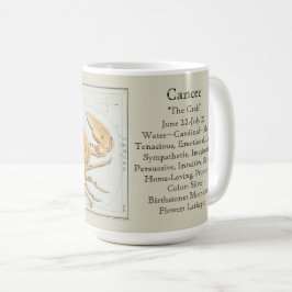 Cancerzodiak, astronomiskt astronomiskt diagram kaffemugg