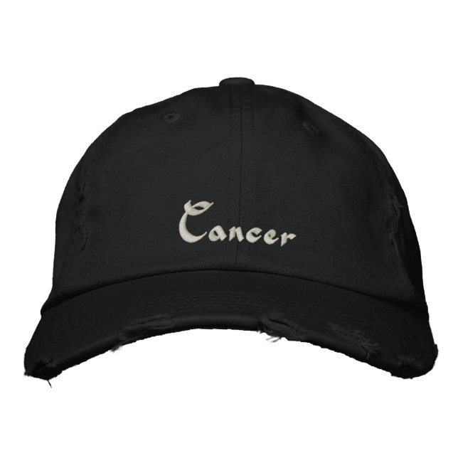 Cancerzodiak Embroderad kapsyl/ hatt Broderad Keps (Framsida)