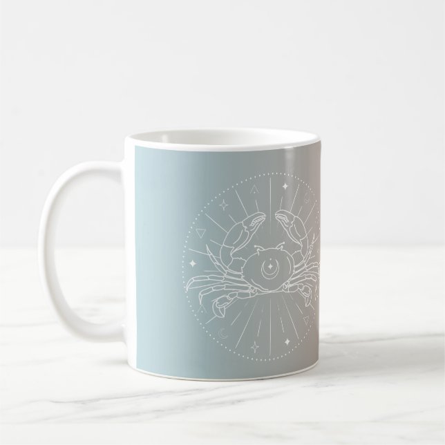 Cancerzodiakhoroscope stjärntecken gradient kaffemugg (Vänster)